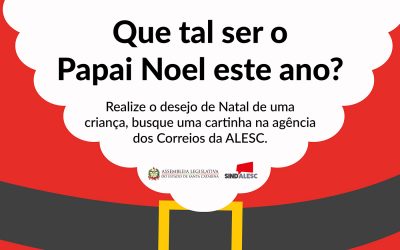 Cartinhas de Natal já podem ser pegas na agência dos Correios da ALESC