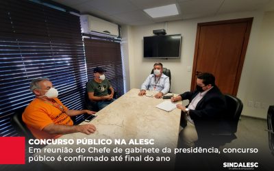 Em reunião com o Gabinete da Presidência, o SINDALESC obteve a confirmação do concurso público