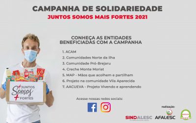 Conheça as entidades beneficiadas da Campanha juntos somos mais fortes 2021
