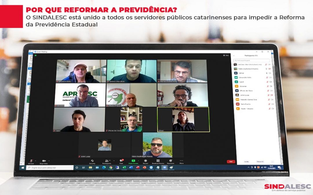 O SINDALESC está unido a todos os servidores públicos catarinenses para impedir a Reforma da Previdência Estadual