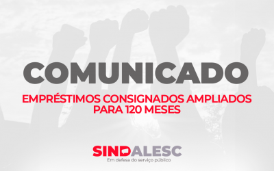 Comunicado relativas às consignações de empréstimos bancários.