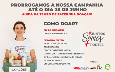 Prorrogamos a nossa campanha até o dia 25 de junho⠀