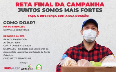 Reta final da Campanha juntos somos mais fortes.