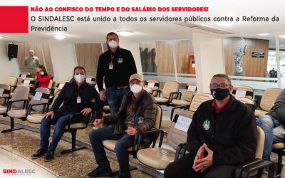 NÃO ao confisco do tempo e do salário dos servidores! ⠀