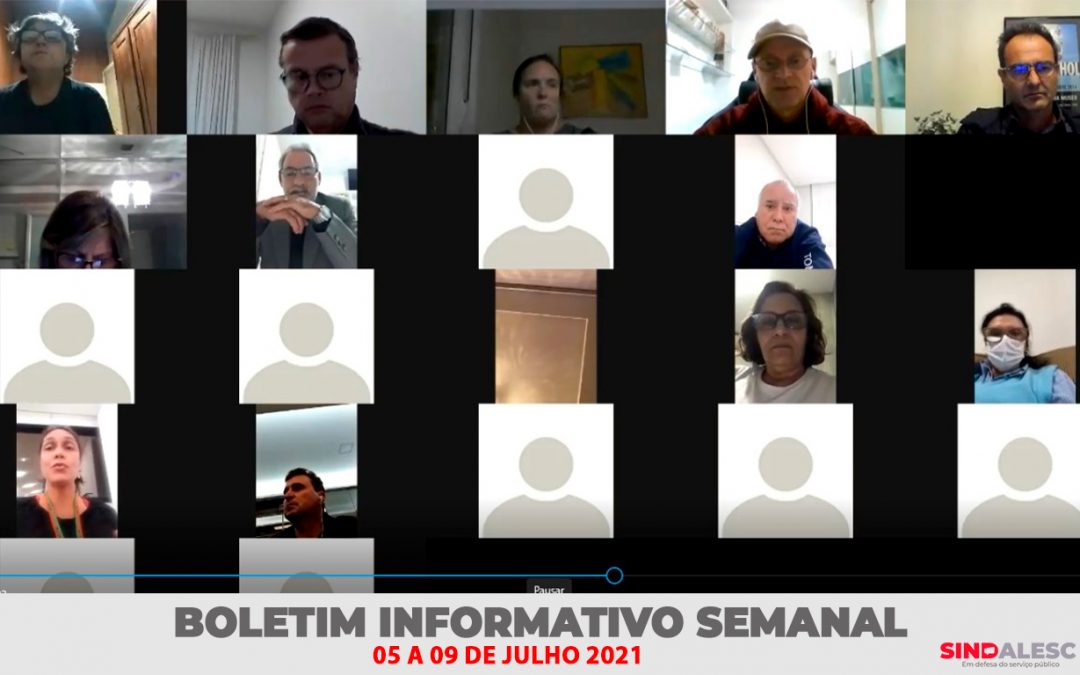 Boletim Informativo Semanal (05 a 09/07)