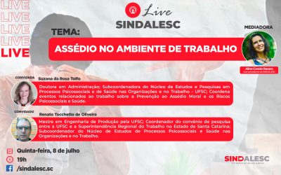 Live “Assédio no Ambiente de Trabalho”