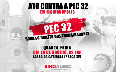 É AMANHÃ!!! ATO CONTRA A PEC 32