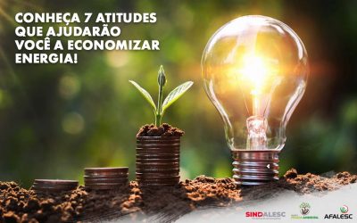 Conheça 7 atitudes que ajudarão você a economizar energia!