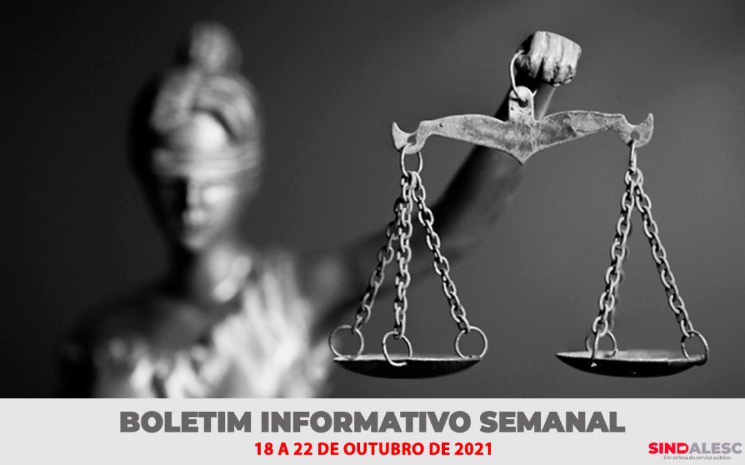 Boletim Informativo Semanal (18 a 22/10)