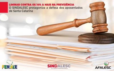 O SINDALESC protagoniza a defesa dos aposentados de Santa Catarina.