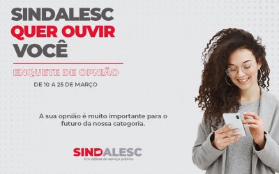 Sindalesc quer ouvir você