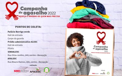 A Campanha do Agasalho conta com cinco pontos de coleta⠀