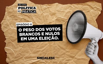O peso dos votos brancos e nulos em uma eleição.