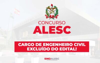 Cargo de Engenheiro Civil excluído do edital