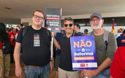 SINDALESC participa da Marcha Nacional contra a Reforma Administrativa em Brasília