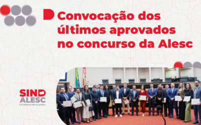 Convocação dos últimos aprovados no concurso da ALESC