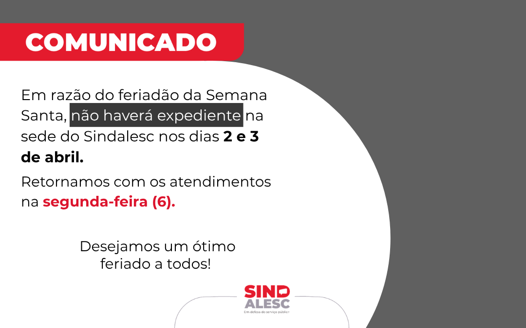 COMUNICADO – EXPEDIENTE SEMANA SANTA