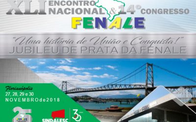 Florianópolis sedia 41º Encontro da Fenale e 14º Congresso Eleitoral de 27 a 30 de novembro