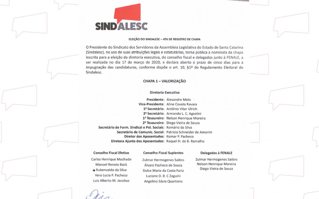 ELEIÇÕES 2020