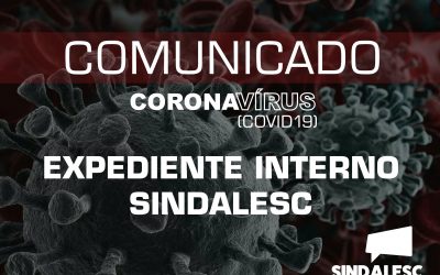 SINDALESC retorna suas atividades na sede com medidas para evitar aglomorações