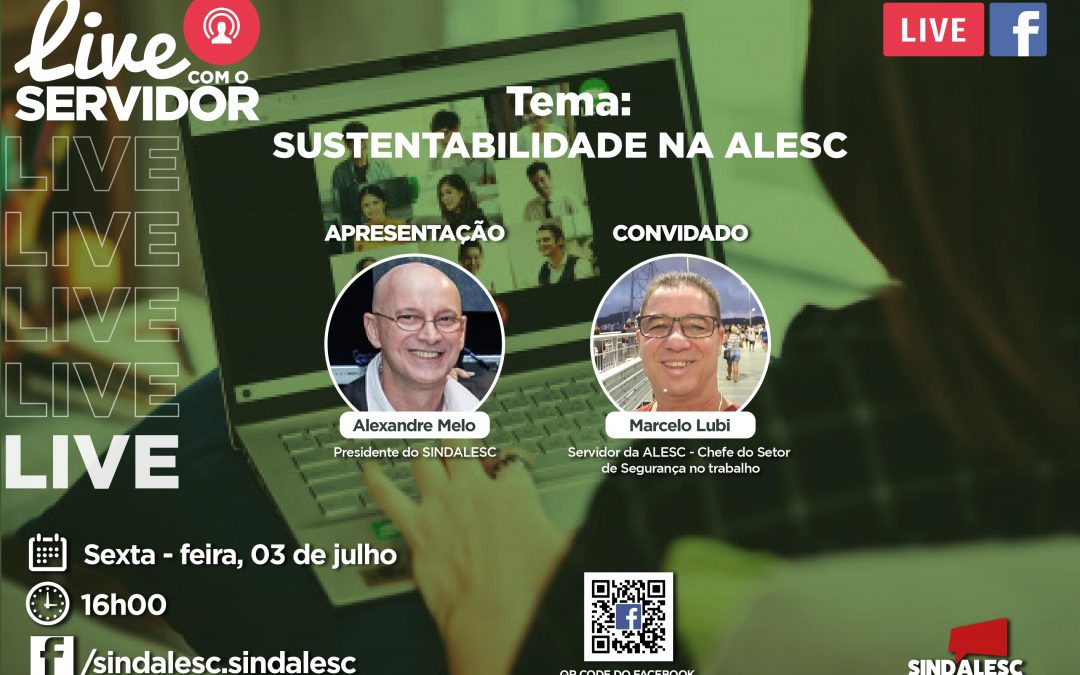 SINDALESC estreia um novo quadro “Live com o servidor” nesta sexta