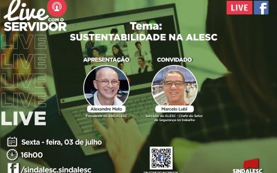 SINDALESC estreia um novo quadro “Live com o servidor” nesta sexta