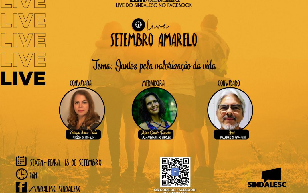Live “Juntos pela valorização da vida”