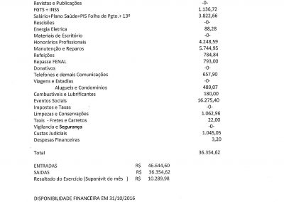 OUTUBRO 2016