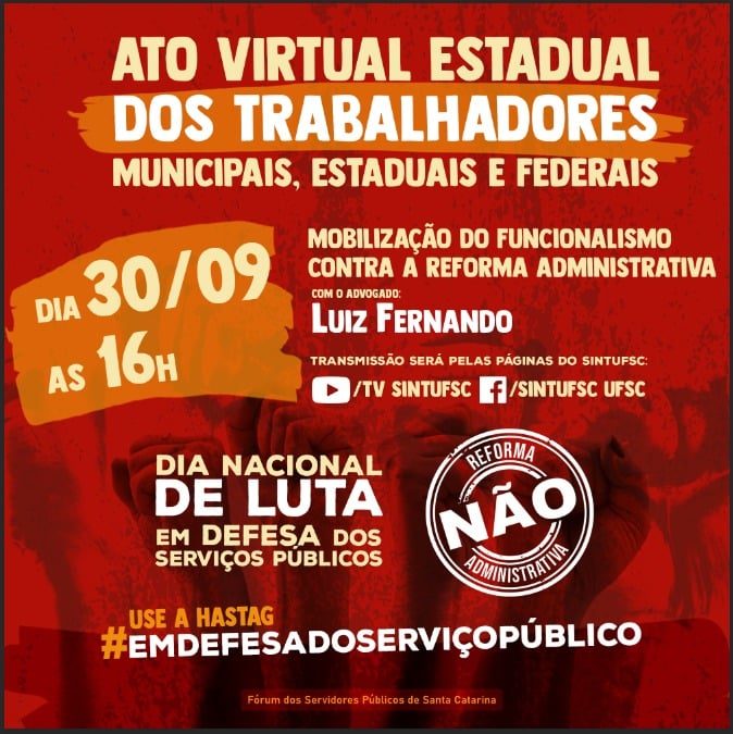 Ato Virtual Estadual dos Trabalhadores