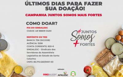 Últimos dias para fazer sua Doação!