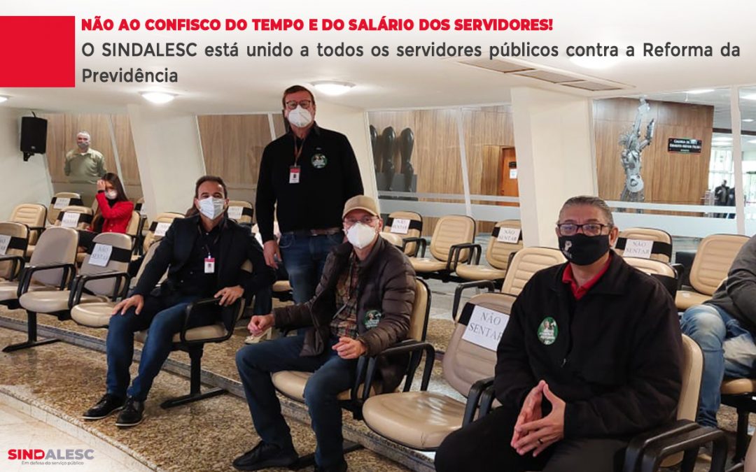 NÃO ao confisco do tempo e do salário dos servidores! ⠀
