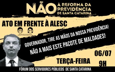 DIA DE LUTA CONTRA A REFORMA DA PREVIDÊNCIA