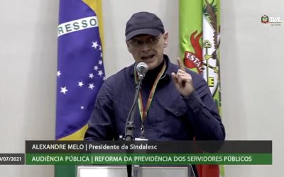 SINDALESC DEFENDE O SERVIÇO PÚBLICO E A PREVIDÊNCIA