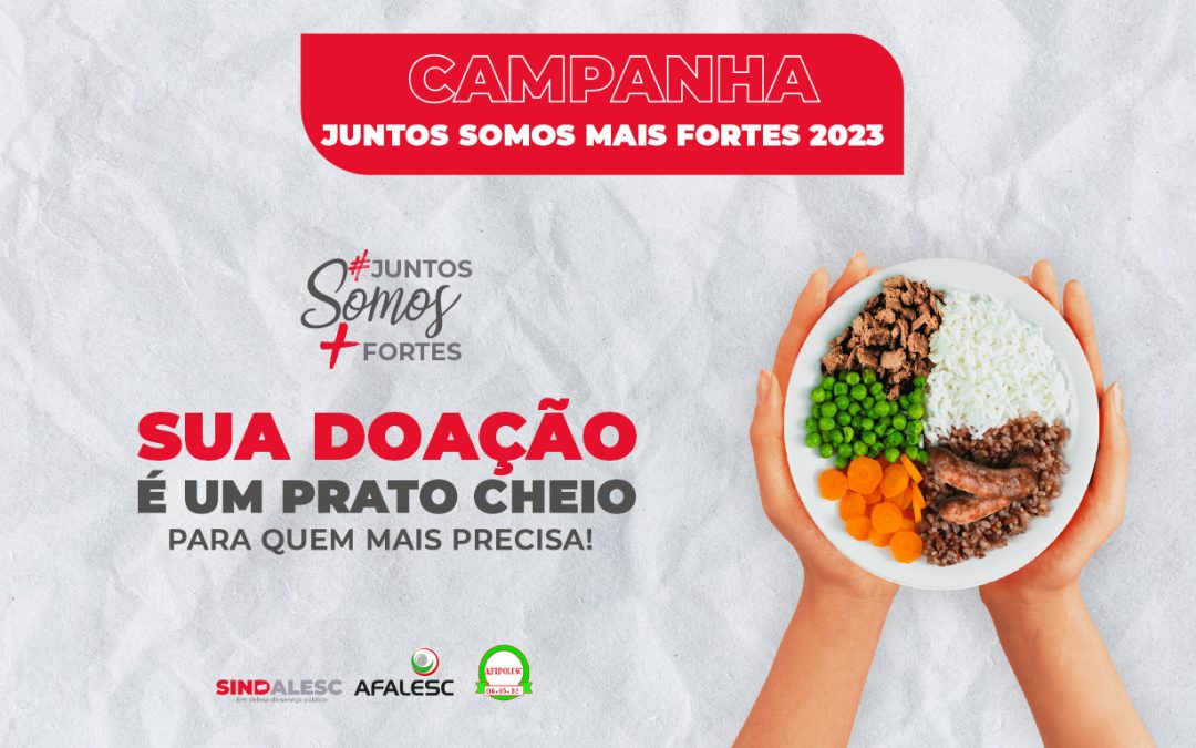 Você pode participar com a sua contribuição! Doar é um gesto de amor!