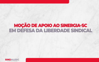 Moção de apoio ao Sinergia-SC