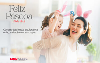 Desejamos a todos uma Páscoa repleta de paz, amor e união!
